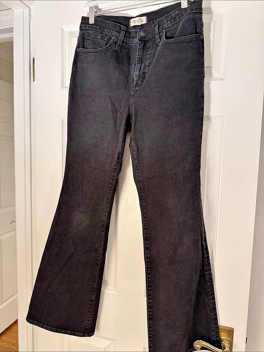 Madewell The Stretch Flare Jean Black Flare Jeans